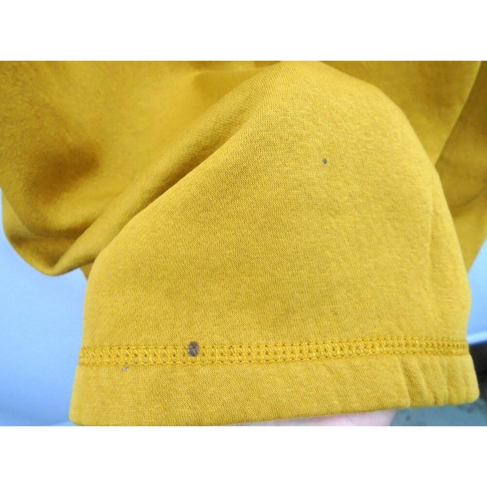 Tommy Hilfiger Womens Adaptive Sweatshirt Dress Yellow 1/4 Zip Size S Pockets - Picture 11 of 12